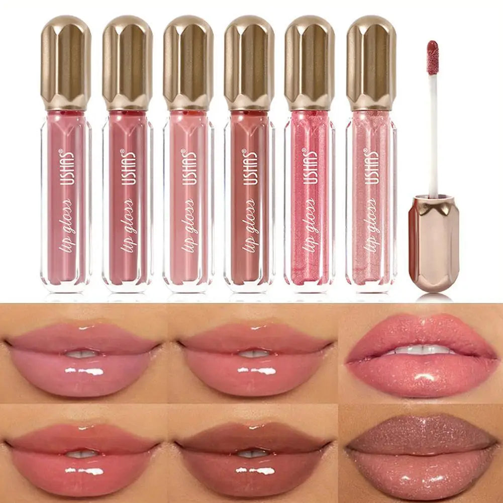 Mirror Pearl Lip Gloss Waterproof Long Lasting Moisturizing Lipstick Shine Glitter Lip Gloss Women Makeup Cosmetic TechVisio