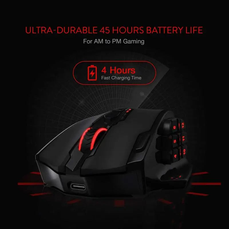 Redragon M913 – Souris Gaming 16000 DPI Sans Fil RGB