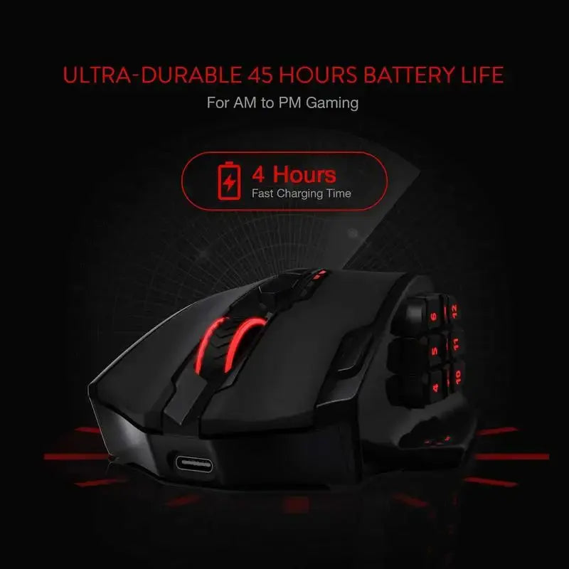 Redragon M913 – Souris Gaming 16000 DPI Sans Fil RGB TechVisio