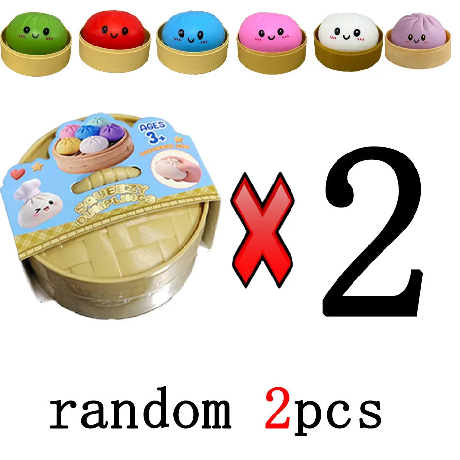 Squishy Anti-Stress Bao Ravioli – Fidget Toy TPR, Slow Rising