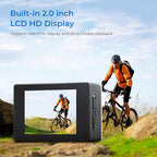 Underwater Waterproof Sports Camera Multifunctional Outdoor Riding Sports DV Skiing Diving Action Camera Video Camera For Helmet TechVisio