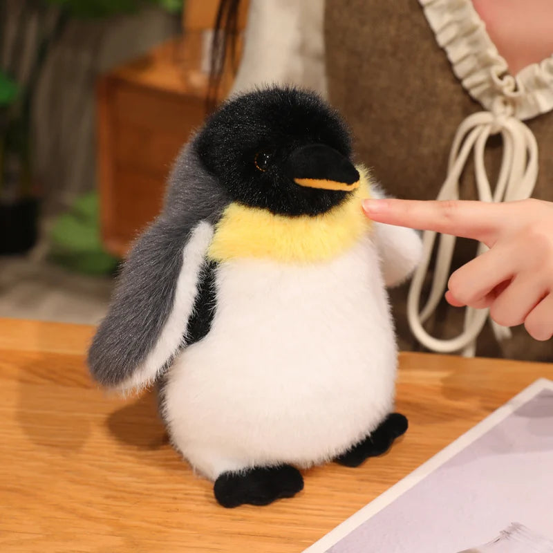 Kawaii 20/27/40cm Simulation Emperor Penguin Soft Fluffy Plush Doll Toy Antarctic Penguin Plushie Animal Toys TechVisio