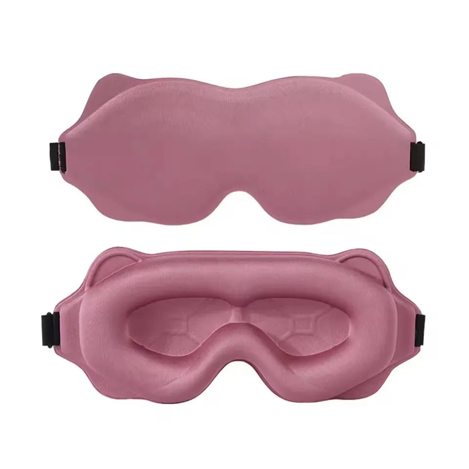 3D Contoured Sleep Mask – 100% Blackout | Zero Pressure | 6 Colors