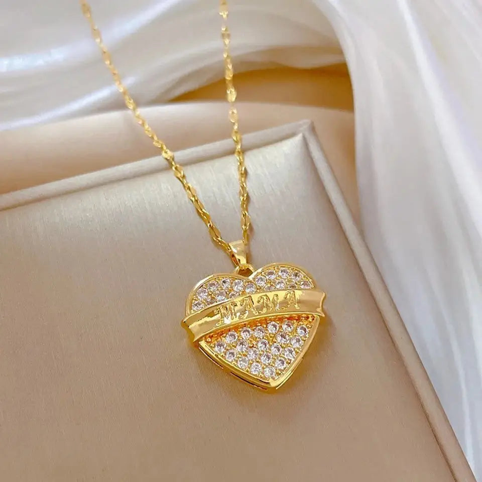 Collier  Zircon Doré ZAKOL