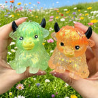 Cute Maltose Squishy Glitter Highland Cow Squeeze Toys Soft Animal Slow Rising Anti Stress Relieve Anxiety Sensory Fidget Toy TechVisio