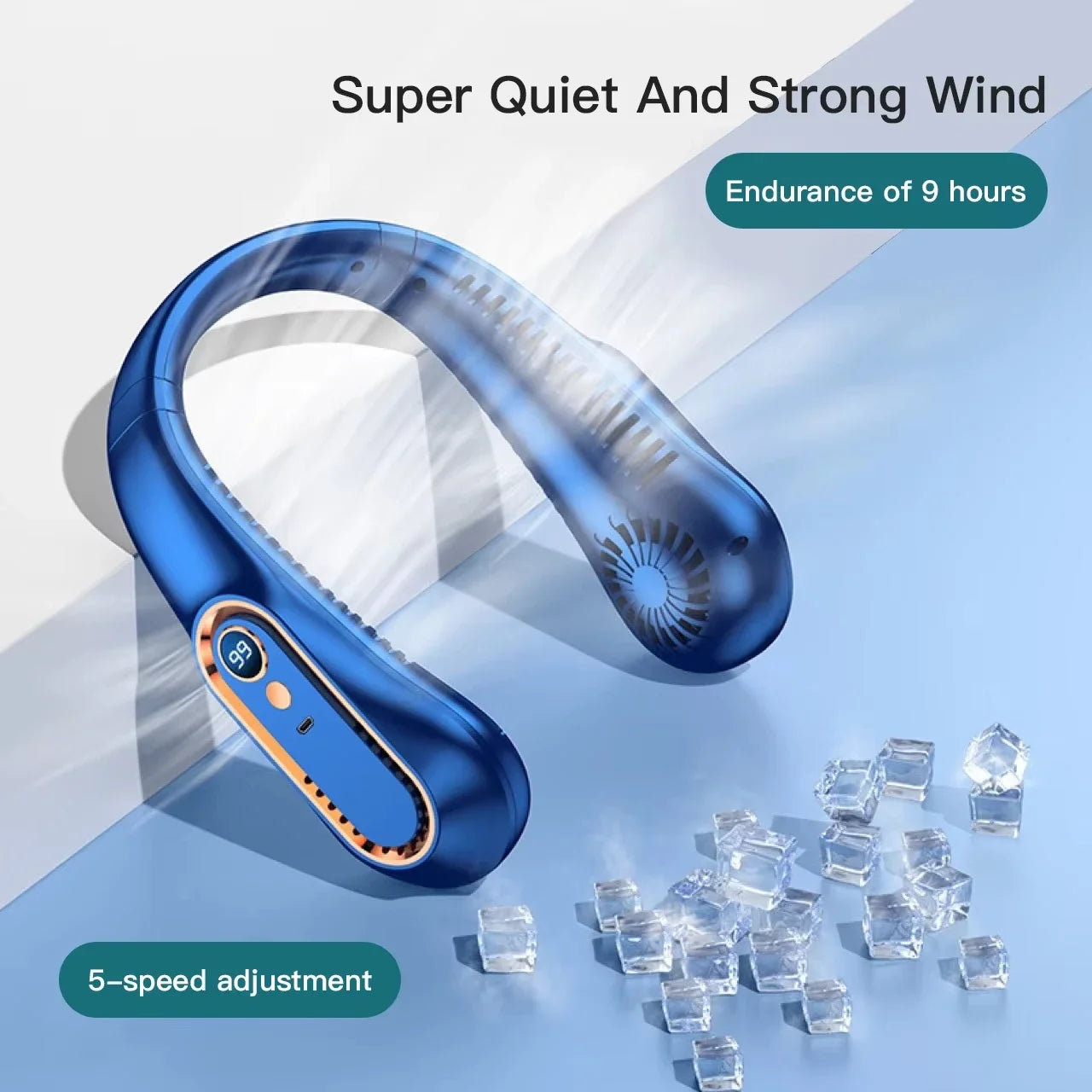 Ventilateur Tour de Cou Sans Lame Lenovo USB – 6 Vitesses TechVisio