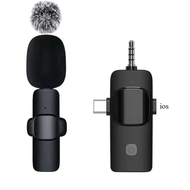 Micro Lavalier Sans Fil 2.4G Basix — Anti-bruit iPhone Android TechVisio