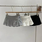 Sexy Mini Skirt Women New Summer Black Fashion Zipper Partywear Casual Slim Pleated Skirt Elegant Versatile Sexy Female Skirt TechVisio