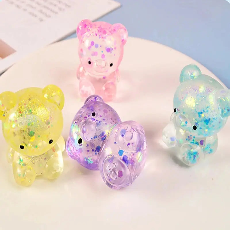 Ours Gummy Pailleté Anti-stress–Squishy Fidget Adulte & Ado Datgo