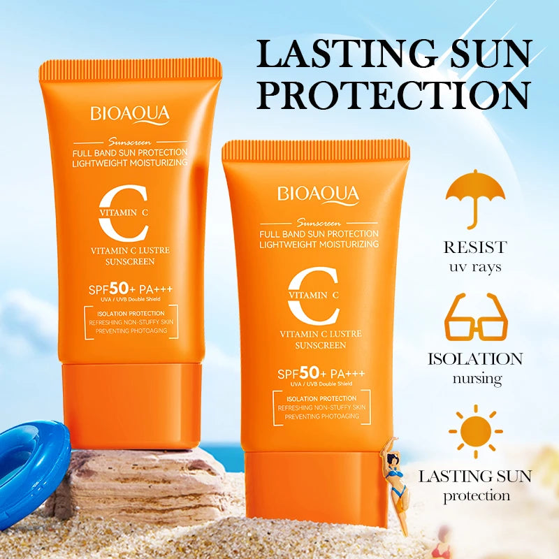 BIOAQUA Crème Solaire SPF 50 – Visage & Corps Anti-Âge BIOAQUA