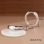 Luxury 925 Sterling Silver Zircon Hoop Earrings for Women Simple Elegant Crystal Circle Round Earrings Jewelry Party Gifts TechVisio