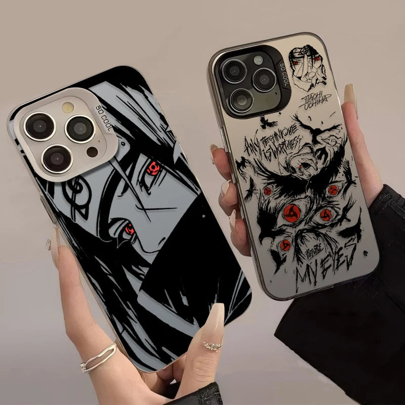 iPhone Naruto Hülle – Uchiha Itachi, PC+TPU Stoßfest, iPhone X bis 17 Pro Max