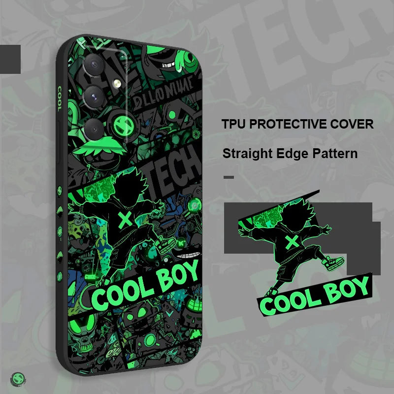 Coque Samsung Galaxy A Série – Graffiti Cool Guy Anti-Choc PC+TPU