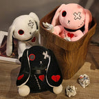 Spooky Gothic Bunny Stuffed Crazy Rabbit Plush Toys, Spooky Gothic Bunny Stuffed Animal Cute Horror Dreadful Bunny Doll, For Hal TechVisio