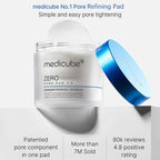 Medicube ZERO PORE PAD 2.0,Pre-Soaked Dual-Texture Cotton Pads,Hydrating&Soothing Formula,Korean Skincare,K-Beauty,Korean Makeup TechVisio