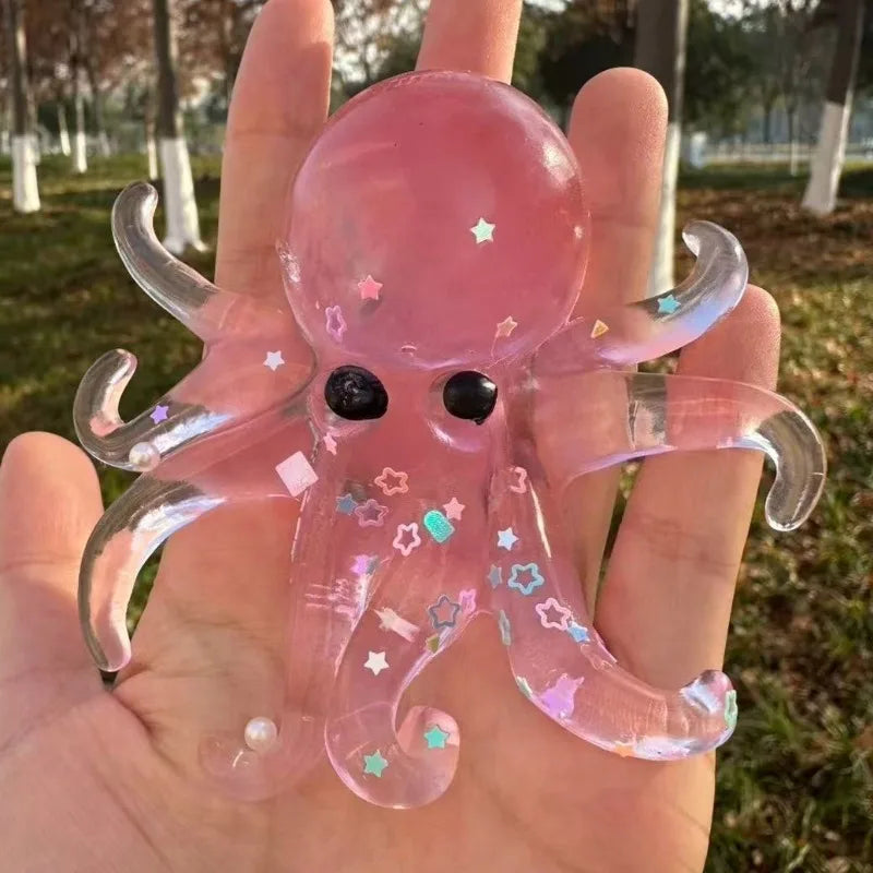 Ocean Stress-Relief Squishy Octopus – Stretchable Squeeze Toy, Slow Rebound, Decompression Gift