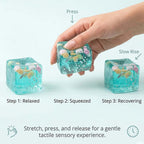 Cube Anti-Stress Squishy Coquillage – Jouet Fidget Doux TechVisio