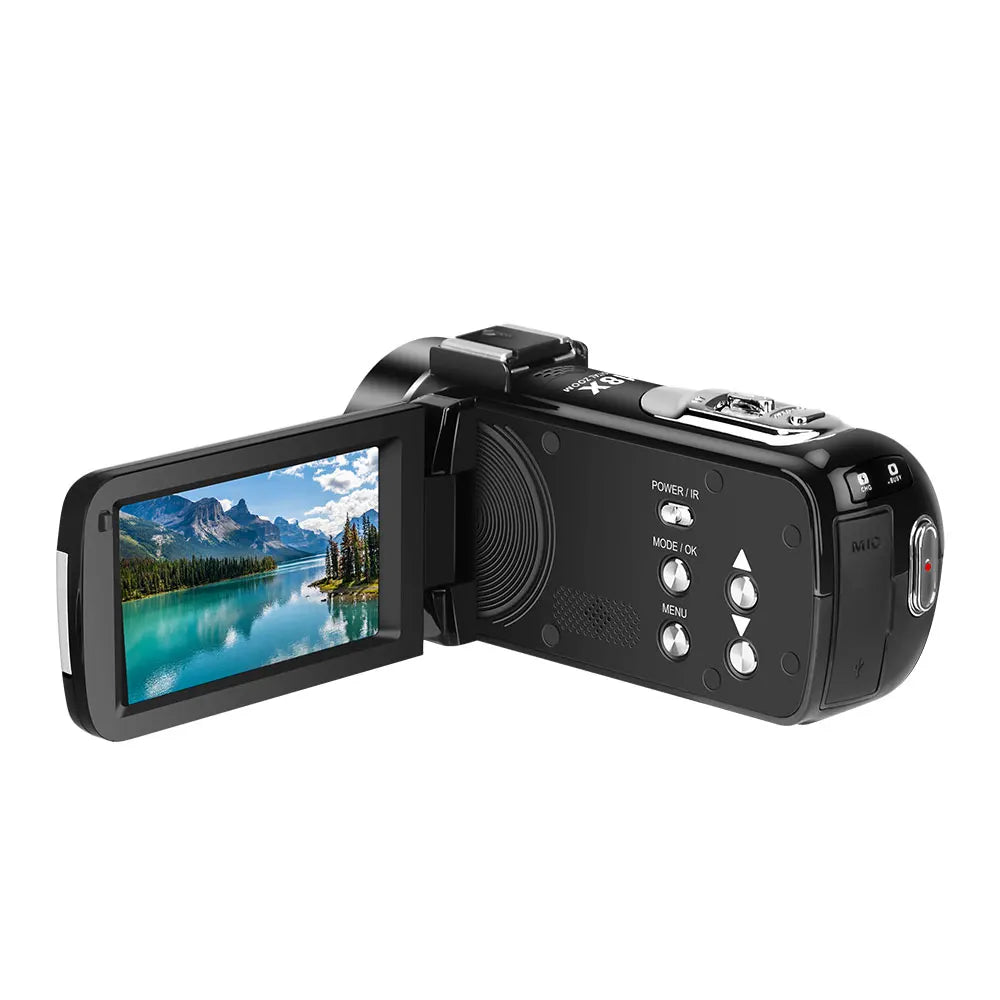 ORDRO B320 Camcorder – Full HD 1080P | IR Night Vision | 18x Zoom