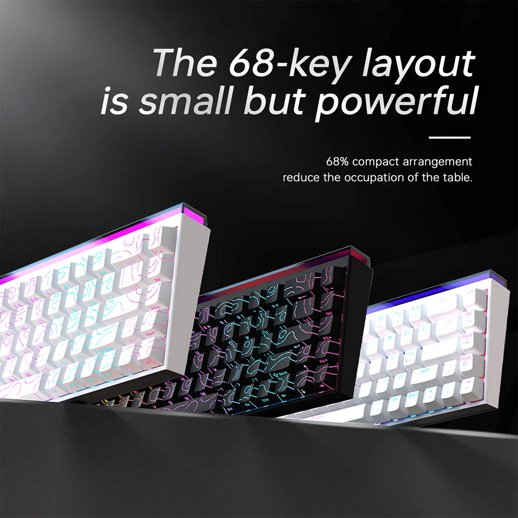 AJAZZ NK68 – Clavier Mécanique 68 Touches Hot-Swap RGB