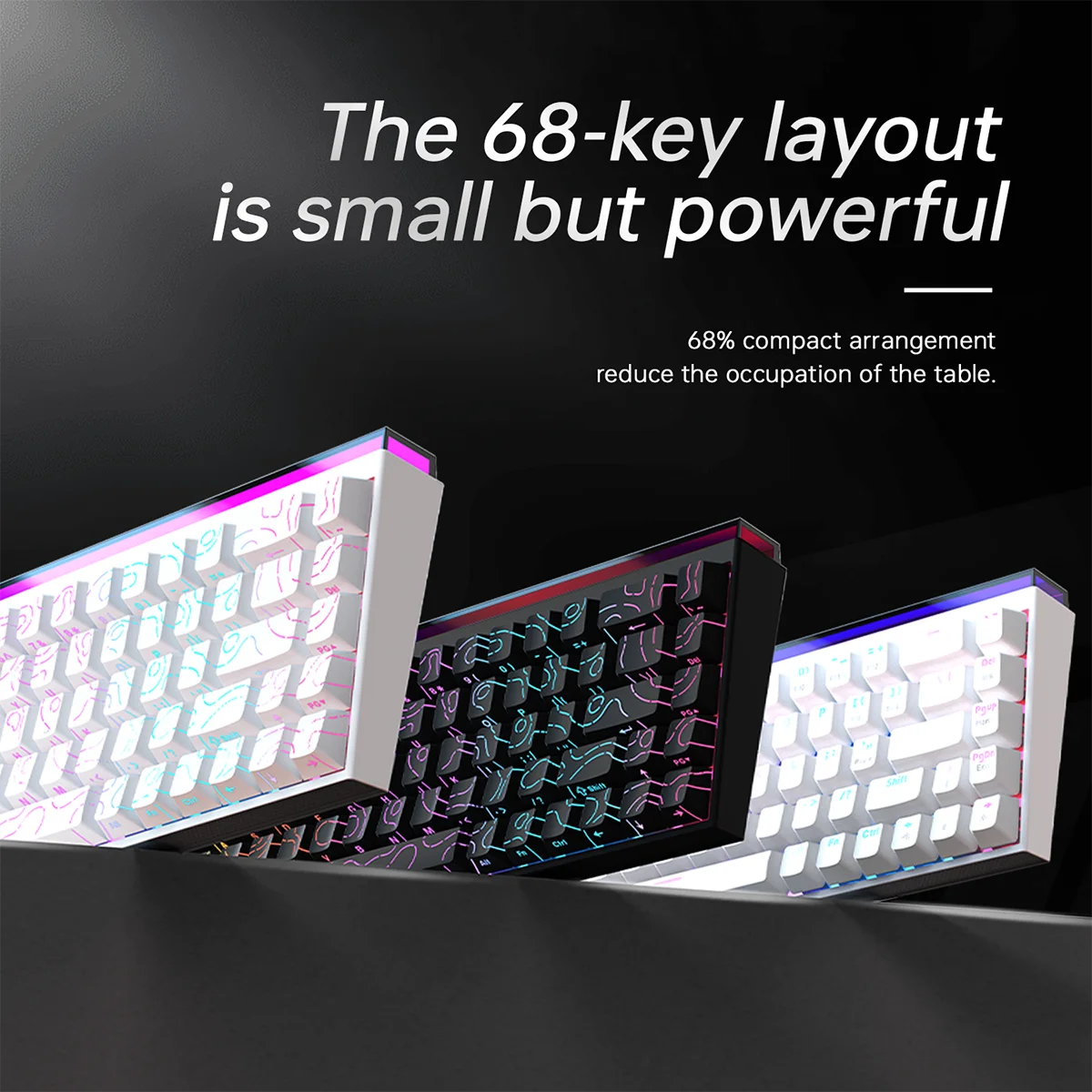 AJAZZ NK68 – 68-Key Hot-Swap RGB Mechanical Keyboard