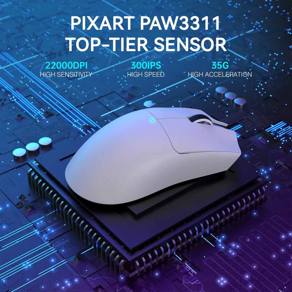 Attack Shark X11 – Kabellose Gaming-Maus 22000 DPI RGB