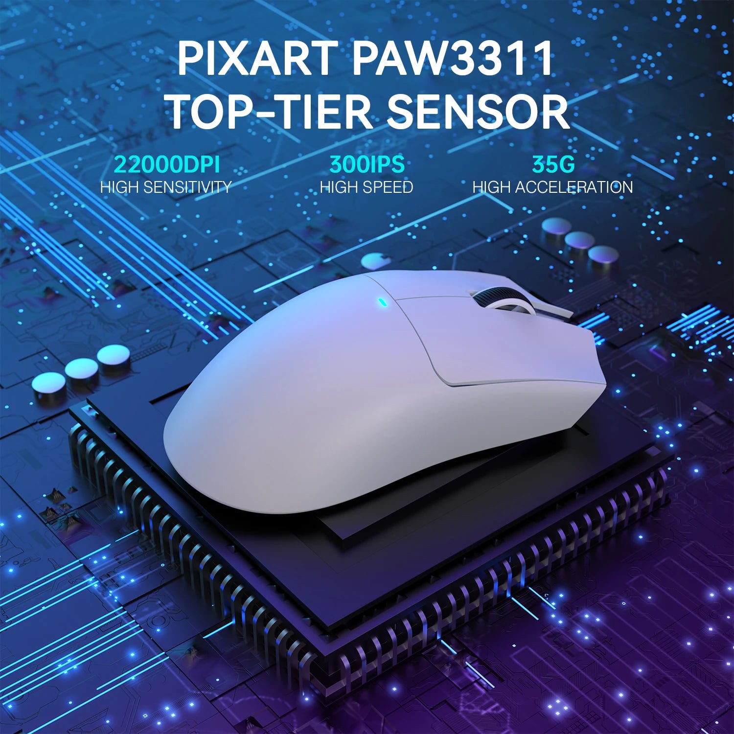 Attack Shark X11 – Wireless Gaming Mouse 22000 DPI RGB