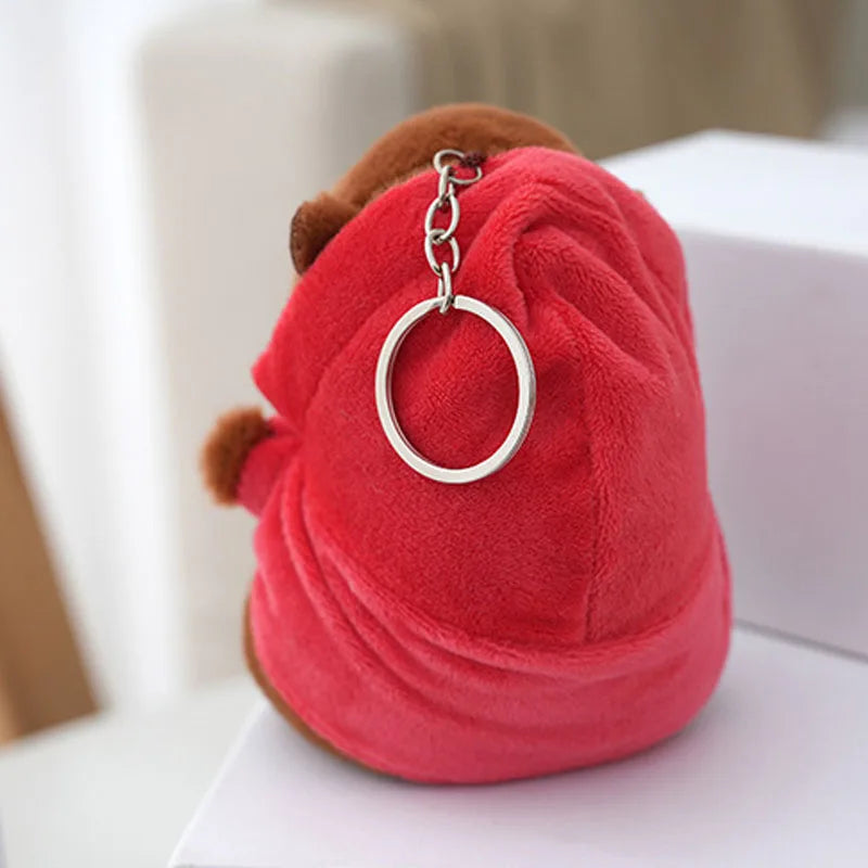 Cute Cartoon Kapibara Pendant Plush Toy Doll Bag Hanging Ornaments Cute Kapila Keychain Doll Car Pendant Desktop Doll Ornaments TechVisio