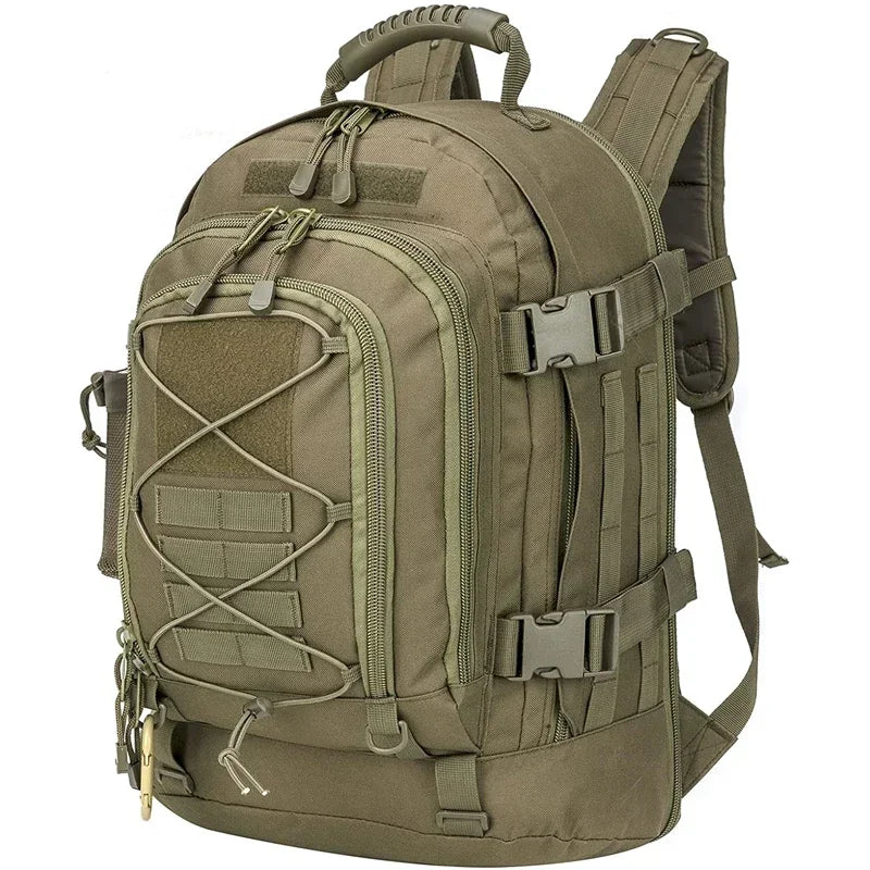60L Military Tactical Backpack Army Molle Assault Rucksack Outdoor Travel Hiking Rucksacks Camping Hunting mochila hombre TechVisio