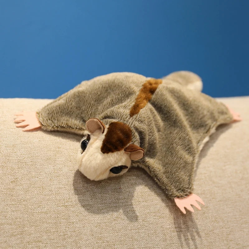 Super Cool Flyling Sugar Glider Plush Toys Cozy Soft Flying Squirrel Toys Cute Hand Center Pets Funny Gift To Kids TechVisio