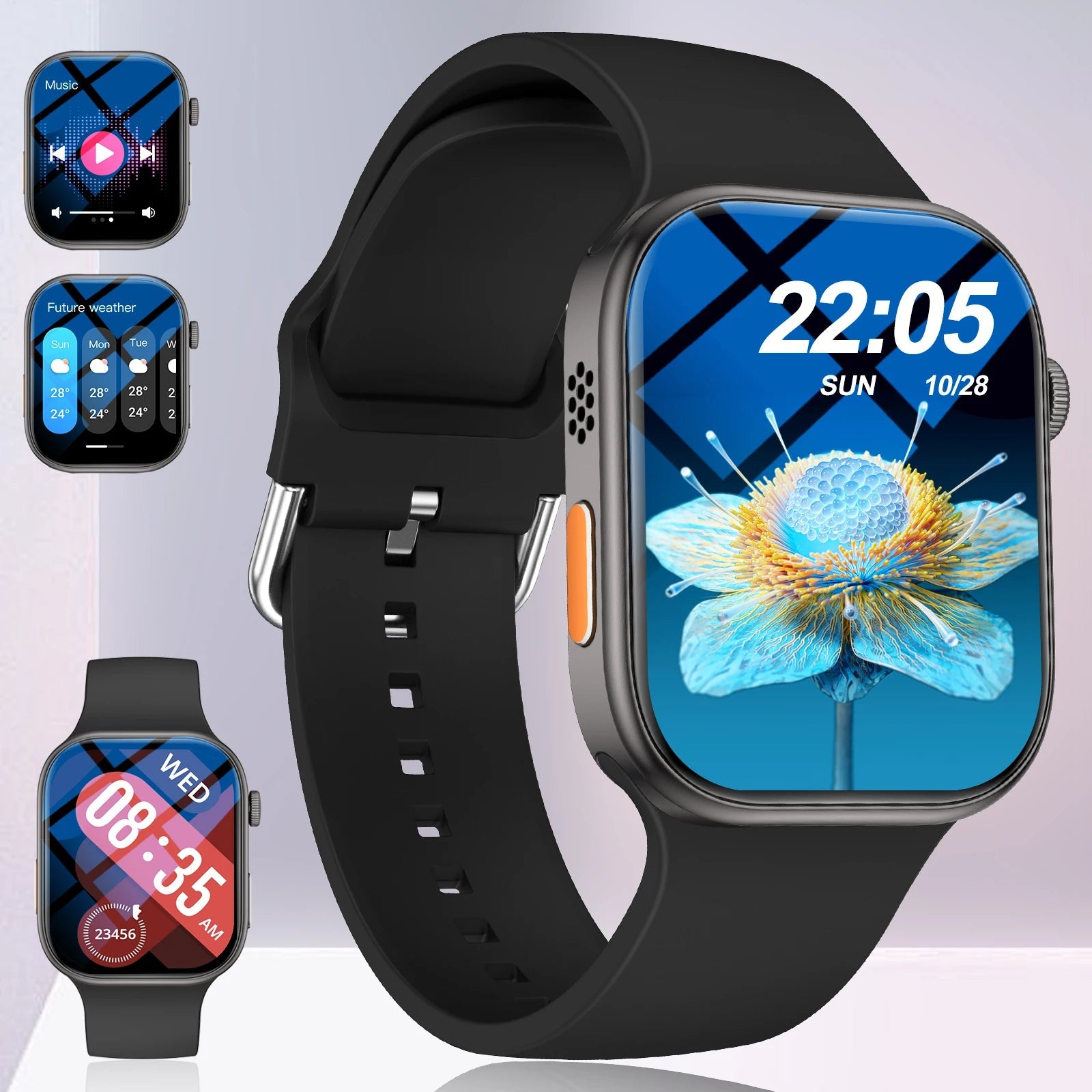 Smartwatch Appel Sans Fil Multi-Sport Notifications – Homme Femme iPhone Android TechVisio