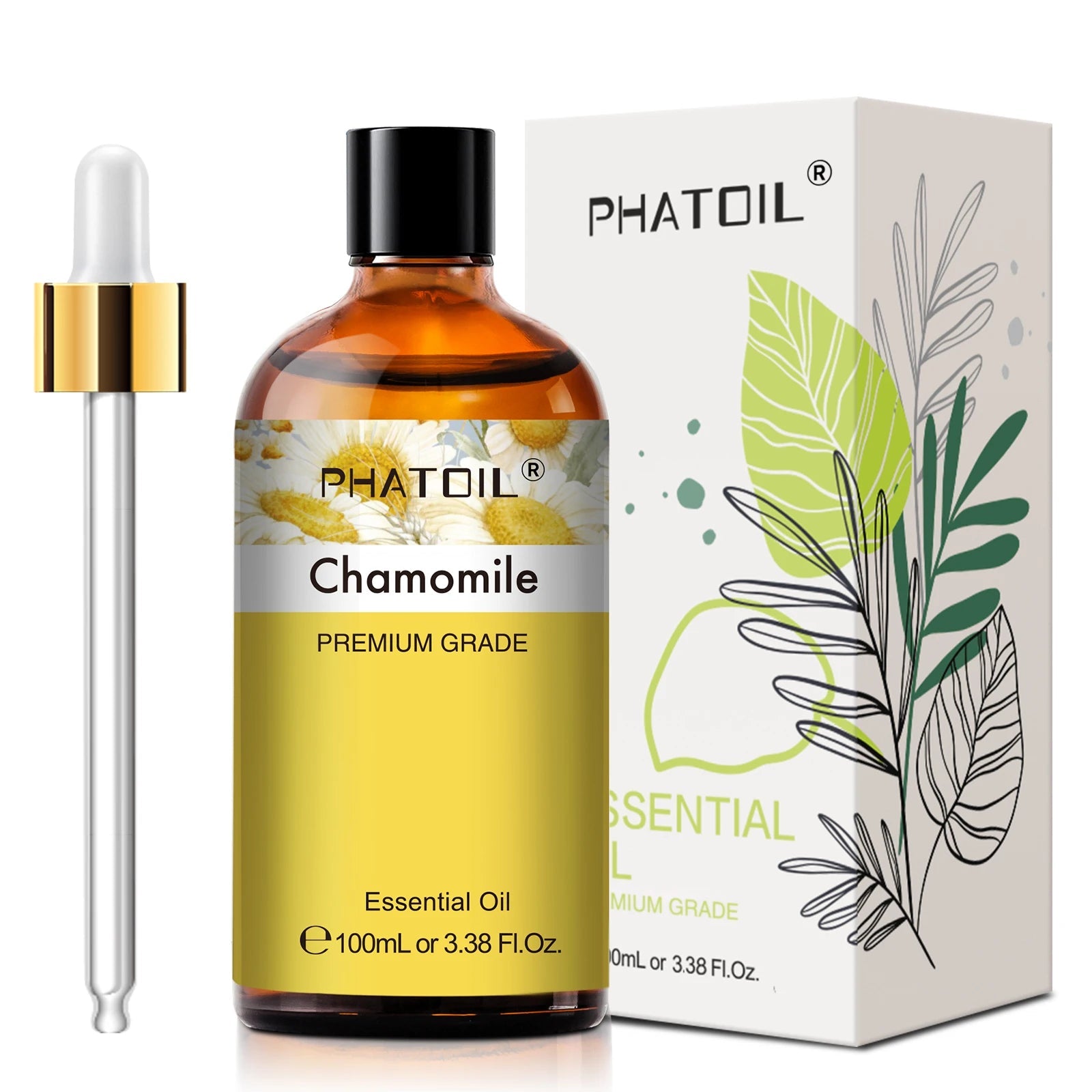 PHATOIL 100ml Pure Natural Essential Oils For Diffuser Candle Making Lavender Jasmine Vanilla Eucalyptus Aroma Essential Oil TechVisio