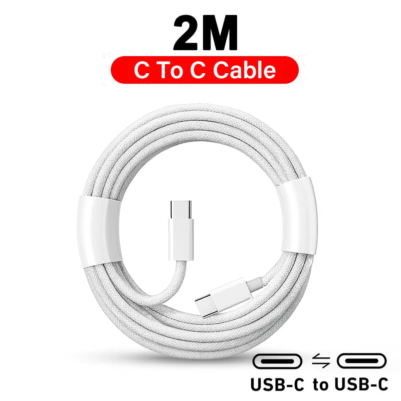 Câble & Chargeur USB-C Rapide 45W – Compatible iPhone 17→11, Samsung, Xiaomi | GaN PD QC