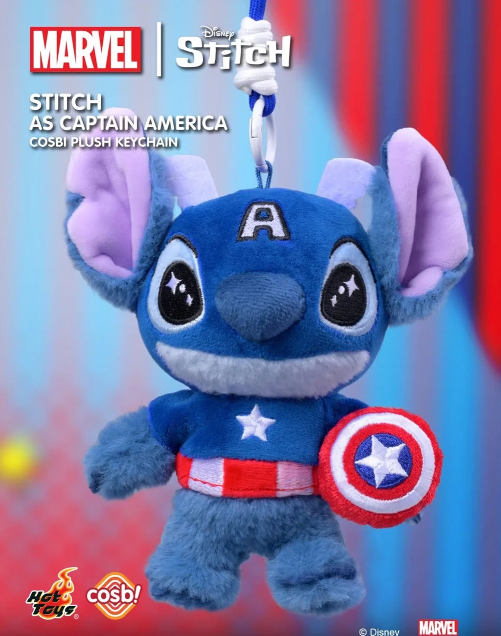 Stitch x Marvel Blind Box – Figurine Peluche Superhéros 14cm