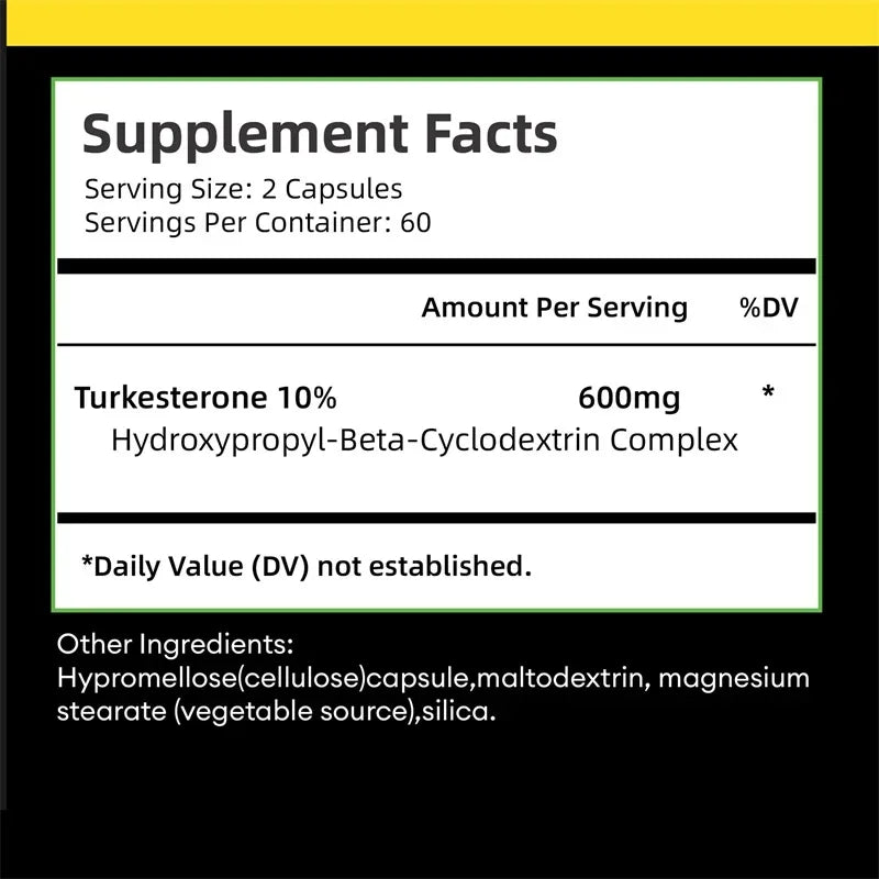 Turkesteron 600 mg – Muskelmasse, Kraft & Erholung