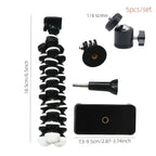 Mini Trépied Flexible Pièuvre TechVisio – Smartphone & Photo | Clip TechVisio