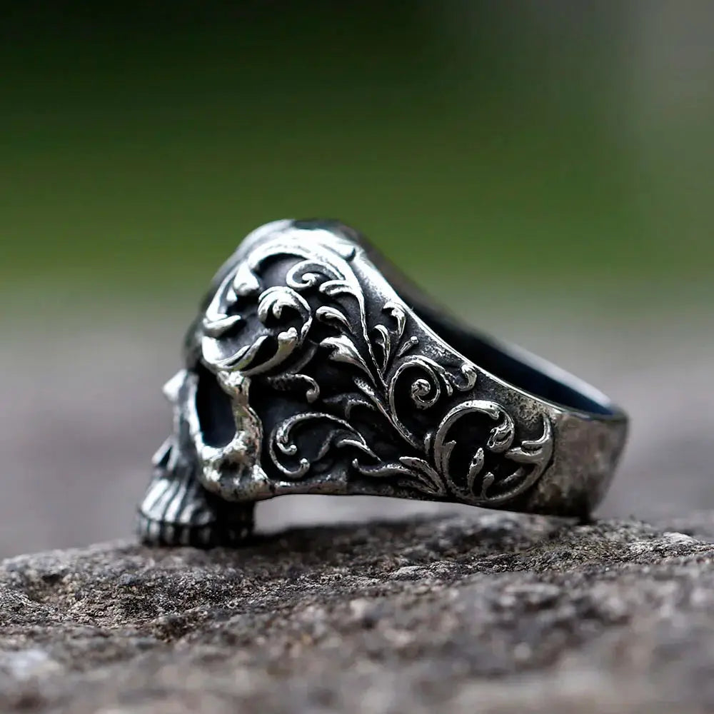 Bague Crâne Rétro Vikingar Lin
