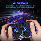Manette Sans Fil GAMINJA NS015 – RGB Crack | Gyroscope | Switch PC PS3 TechVisio