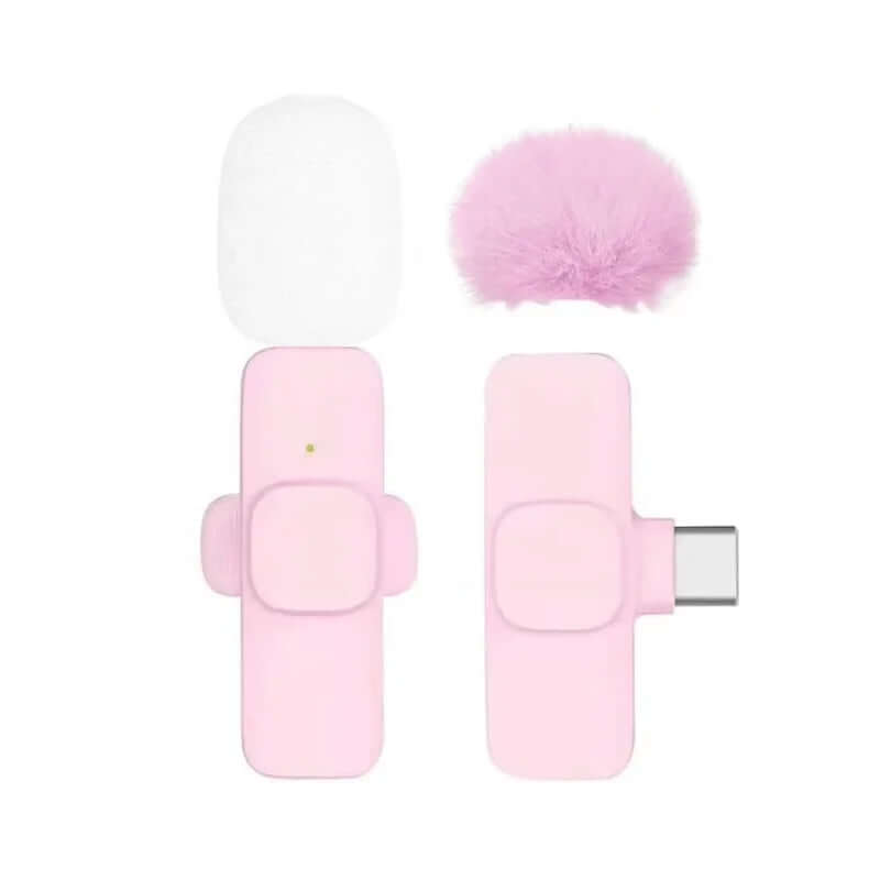 Micro Lavalier Sans Fil Basix — Anti-bruit iPhone USB-C Android TechVisio