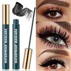 4D Mascara, Black, Waterproof, Ultra-Long, Volumizing, Long-Lasting Smudge-Proof, Perfect Festivals and Special Occasions TechVisio