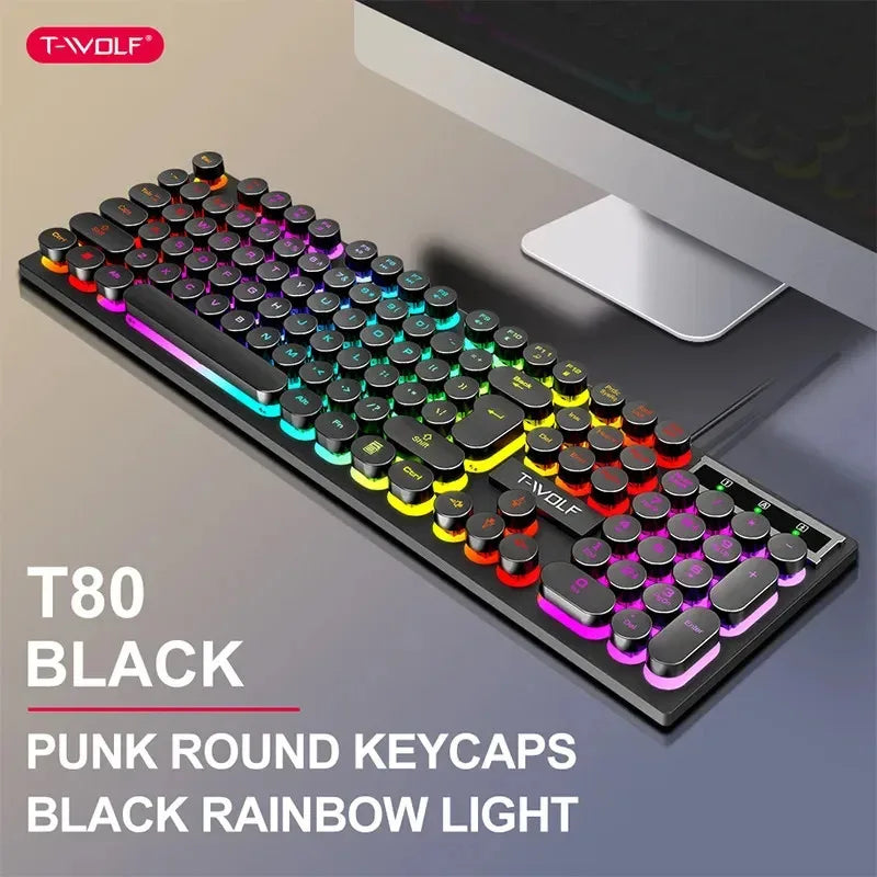 RGB 104-Key Gaming Mechanical Keyboard – Black Switch
