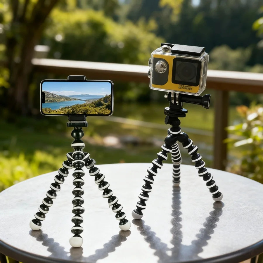 TechVisio Mini-Flex-Stativ Krake – Smartphone & Foto | Clip