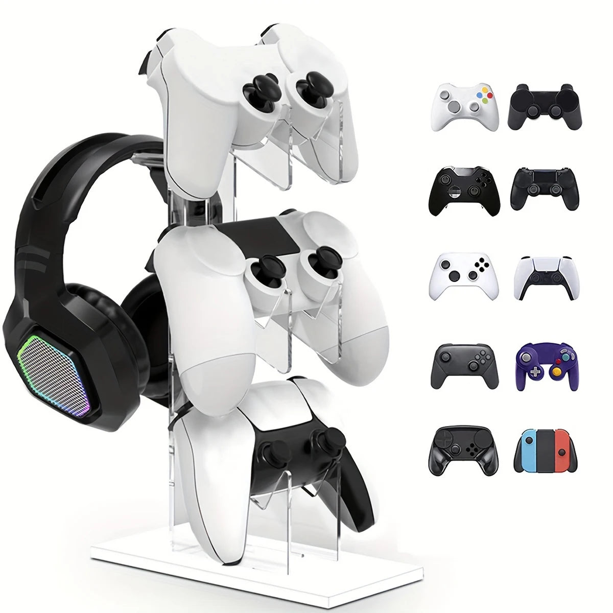 Halterung für Controller & Gaming-Headset LOKPAD – 3 Stufen | PS5 PS4 | 4 Farben