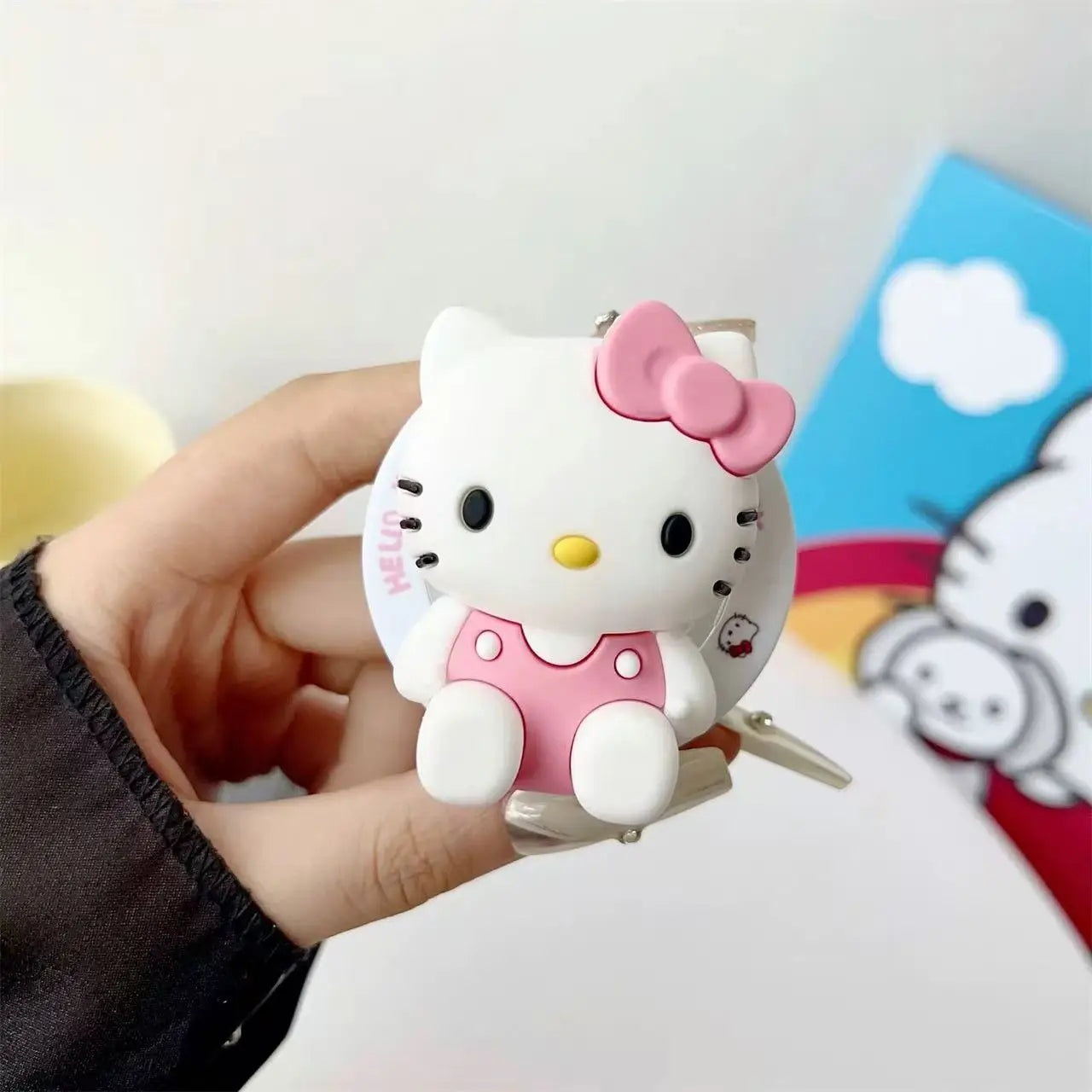 Support Téléphone Magnétique MagSafe Kawaii 3D – Silicone Pliable