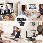 4K Webcam Video Camera 2K Autofocus Streaming Web Cam With Microphone Full HD 1080P Webcams for PC/Computer/Laptop TechVisio