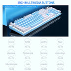 YINDIAO K500 Wired  Keyboard Gaming  Laptop Desktops PC Computer Office Accessories Low Profile Gamer Keyboards With Numpad TechVisio