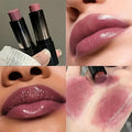 Lipstick red brown lipstick waterproof moisturizing mirror lipstick lip gloss natural long-lasting makeup Valentine's Day gift TechVisio