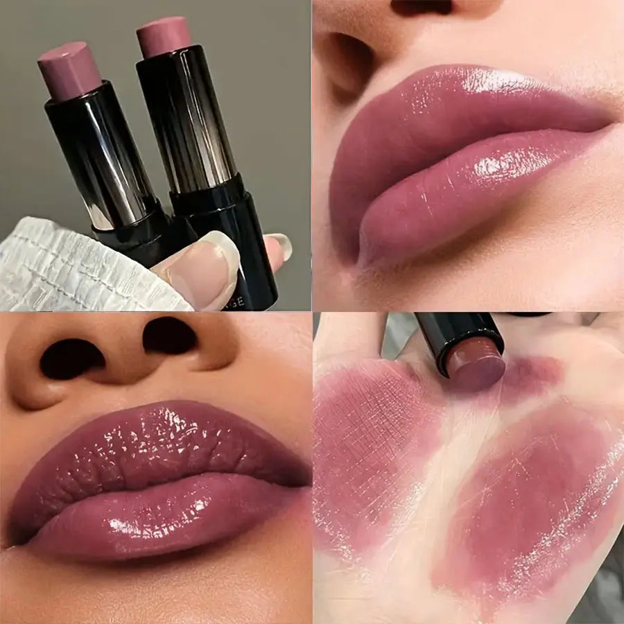 Lipstick red brown lipstick waterproof moisturizing mirror lipstick lip gloss natural long-lasting makeup Valentine's Day gift TechVisio