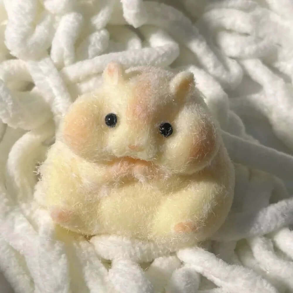 Taba Squishy Toy Mushy Silicone Mochi Toy Fuzzy Cute Hamster Handmade NEW Fidget Toy Relief  Stress Relax Gift TechVisio