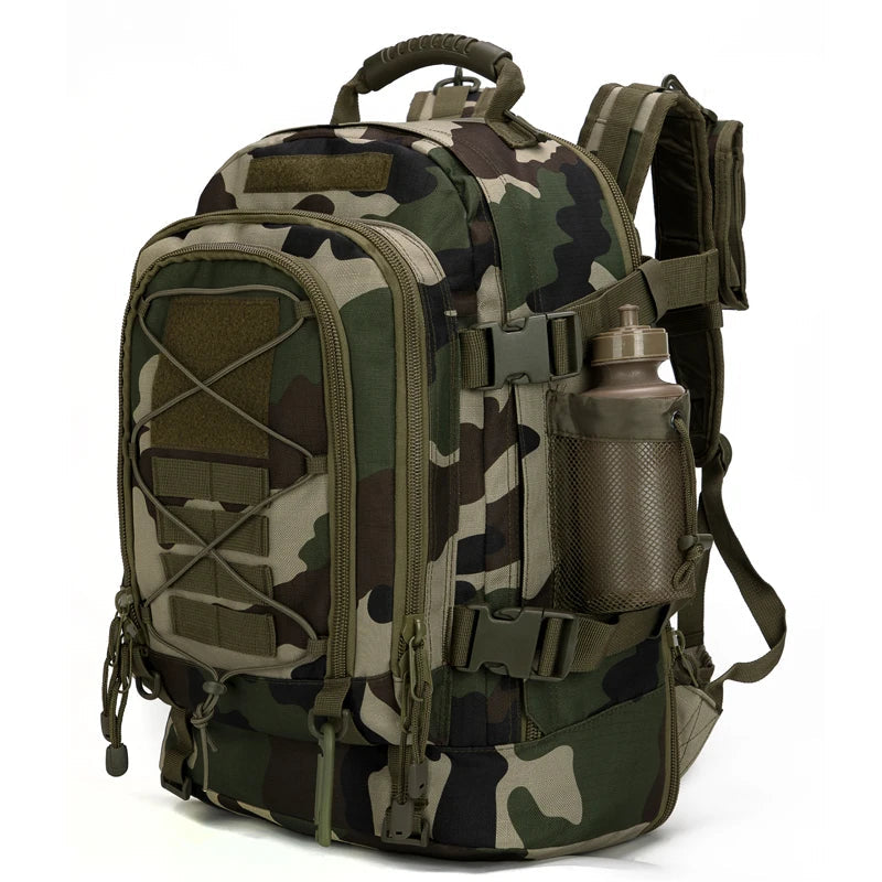 60L Military Tactical Backpack Army Molle Assault Rucksack Outdoor Travel Hiking Rucksacks Camping Hunting mochila hombre TechVisio
