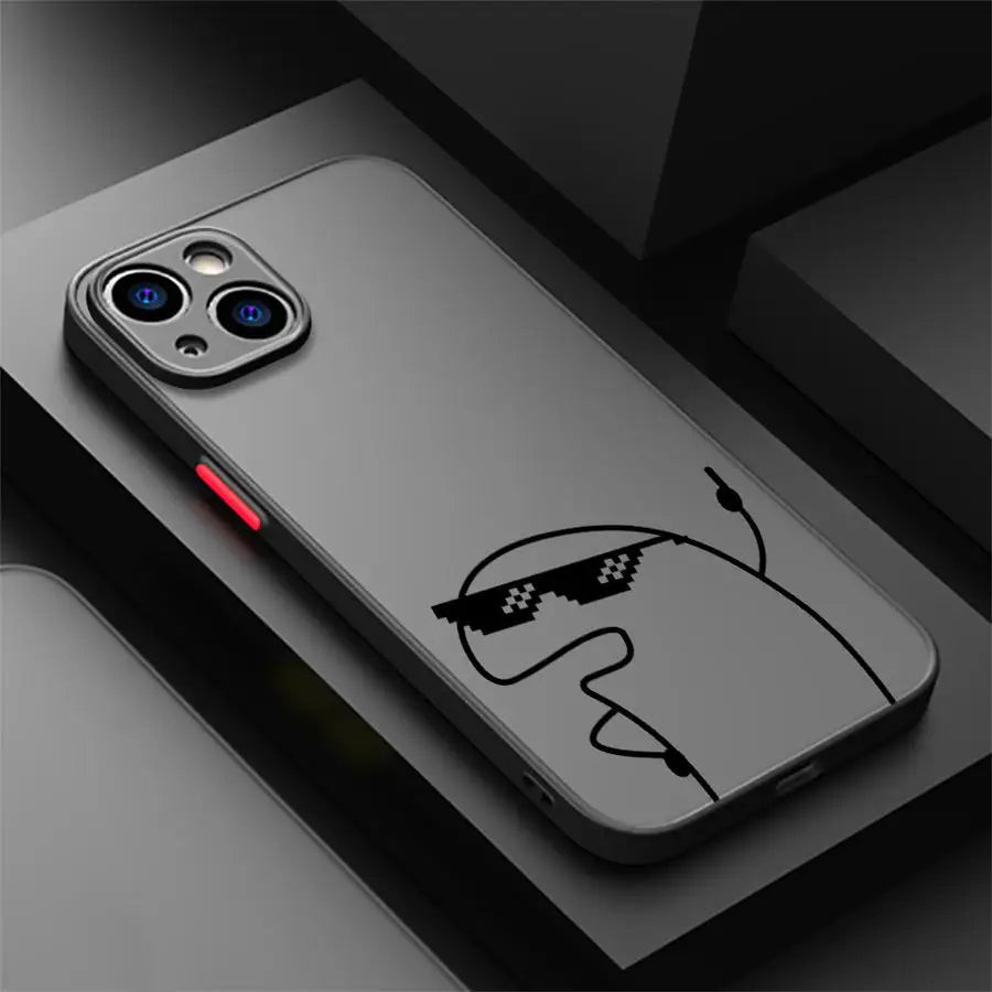 Coque iPhone Cartoon Matchman – Mat Anti-Choc PC+TPU